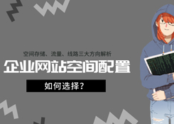 [智營銷]一個企業(yè)網站該如何做好空間配置信息？